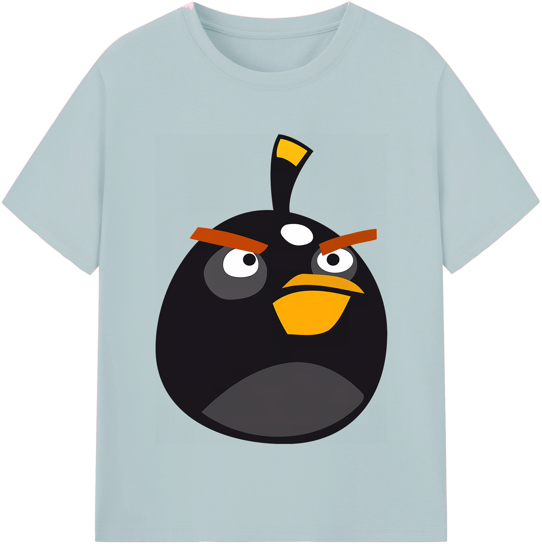 （画像用） Angry Birds アングリーバード 綿100％半袖Tシャツ（フロントプリント）